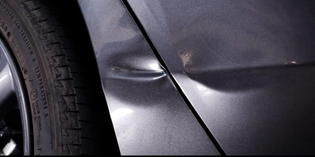 Mazda 3 後葉子板免烤漆凹痕修復