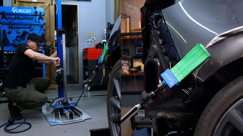 使用Keco K-Tower搭配Black Plague的拉帶製造橫向張力