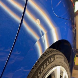 DB EXPO 單人組決賽後葉上的凹痕