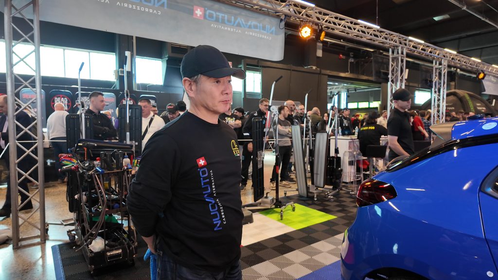 大會特地邀請經驗豐富、遠從日本Trust Dent的老闆Kenji Oshimi來擔任製造凹痕顧問